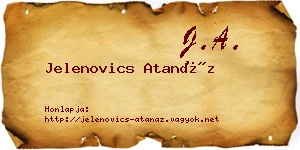 Jelenovics Atanáz névjegykártya